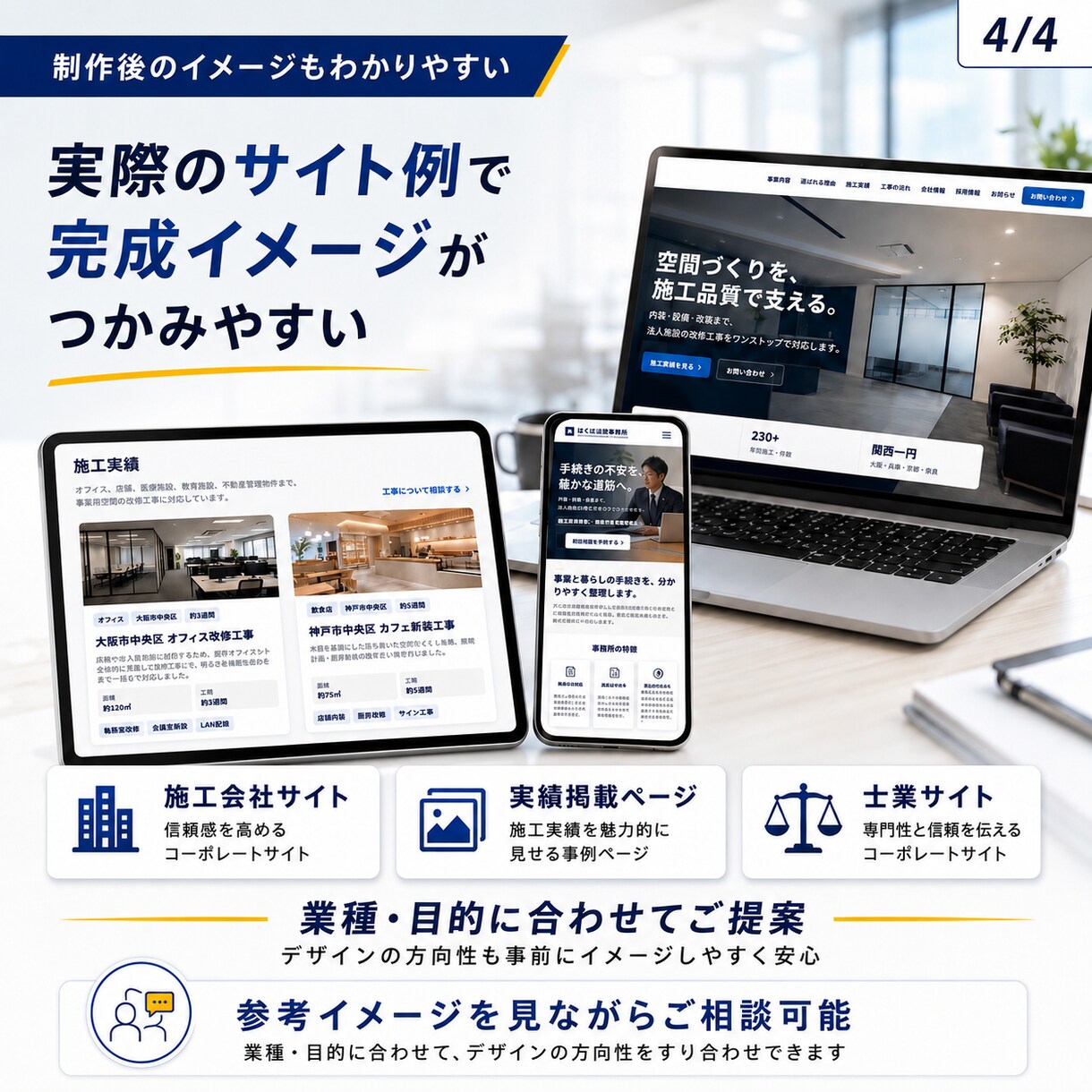 法人様に信頼感のあるサイトを制作します 法人向け特化のオーダーメイドサイトを制作します イメージ4