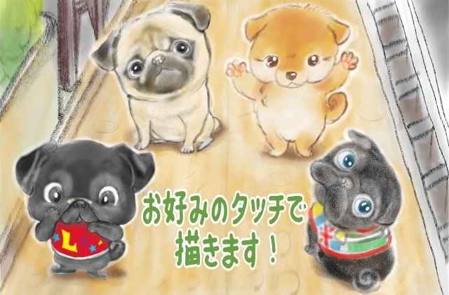 クスッと笑える動物イラストを描きます 会話が聞こえて来そうな絵本作家が描く動物イラスト イメージ2