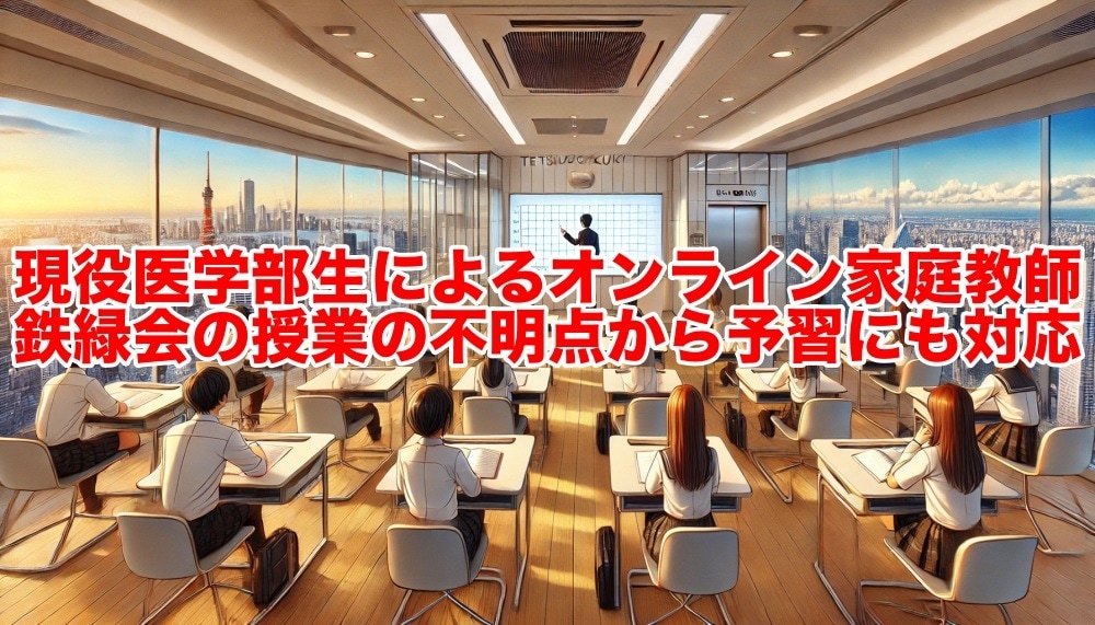 鉄緑会の授業のサポートします 現役医学部生による鉄緑会の授業サポート【単発対応】 イメージ1