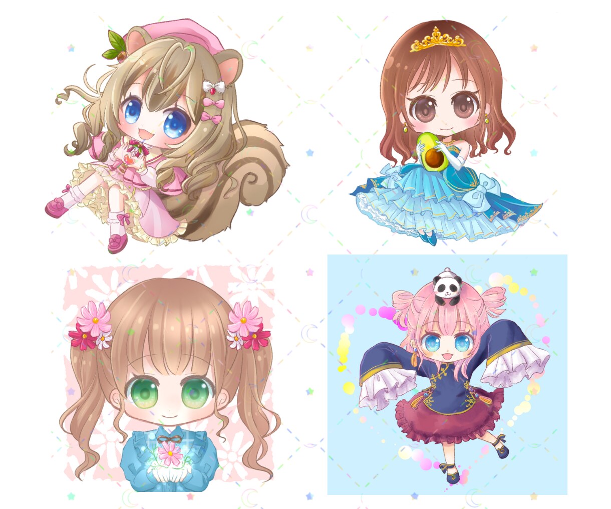 商用可能！可愛いデフォルメイラスト描きます 修正回数無制限！アイコン、配信用、グッズにも使えます♪ イメージ7