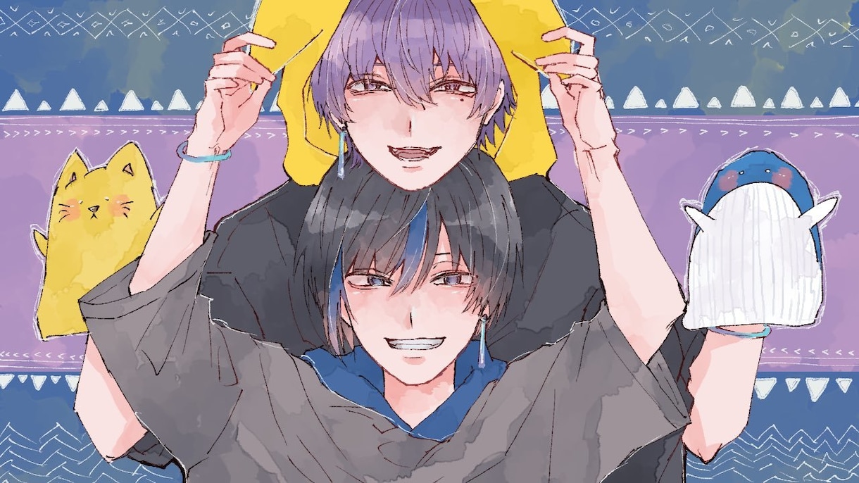 ふんわりかっこよく！ご希望のイラストお描きます 貴方だけのイラストを！素敵なイラストになるよう心掛けてます！ イメージ2