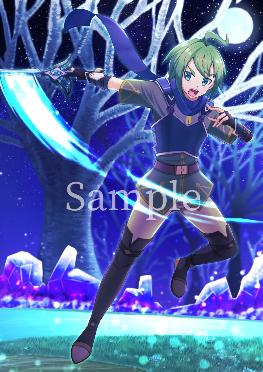 アイコンや一枚絵等各種イラストを丁寧に作成します 色鮮やかでキラキラとしたイラストを丁寧に制作します！ イメージ7