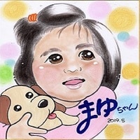 完全手描きの似顔絵!原画を発送します 贈る気持ちに寄り添い、紙面に絵顔の花を咲かせます♡ イメージ2