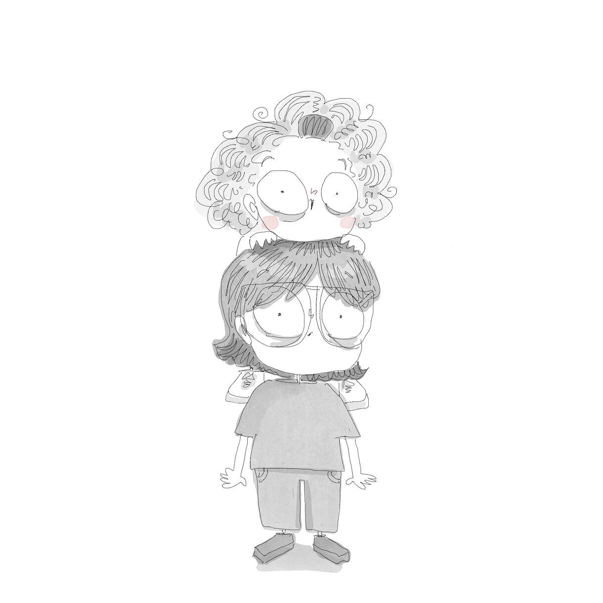 ダーク可愛く似顔絵描きます 少しダークだけどかわいい似顔絵！アイコンや待ち受けにも！ イメージ4