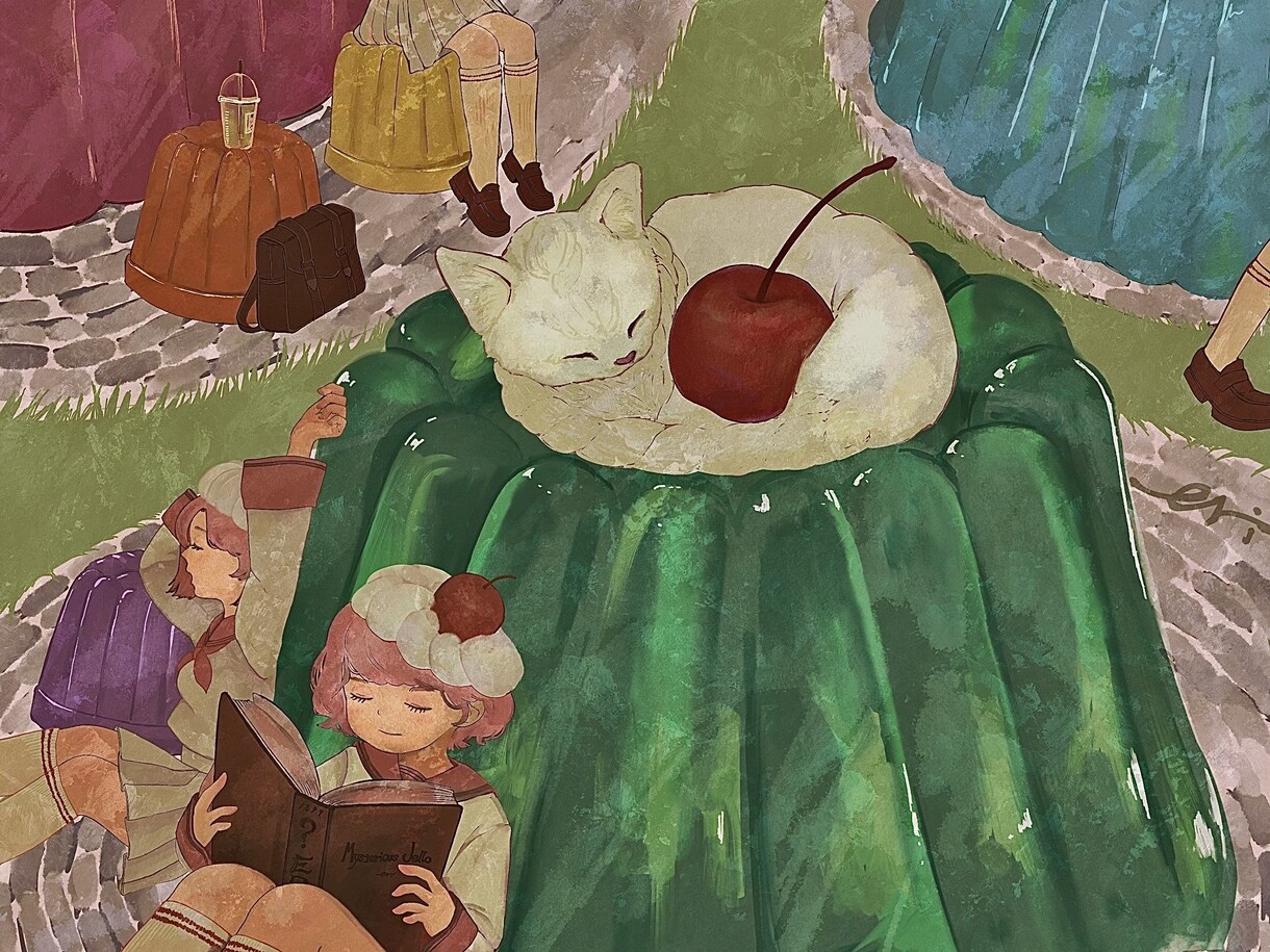 可愛いくて暖かいイラストを提供します 食べ物、飲み物などをモチーフにした女の子のイラストを描きます イメージ6