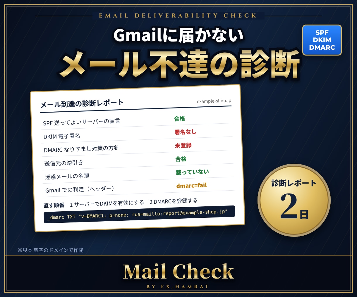 Gmailに届かないメールの原因を診断します 迷惑メール行きの理由と直す設定を2日でお渡し イメージ1