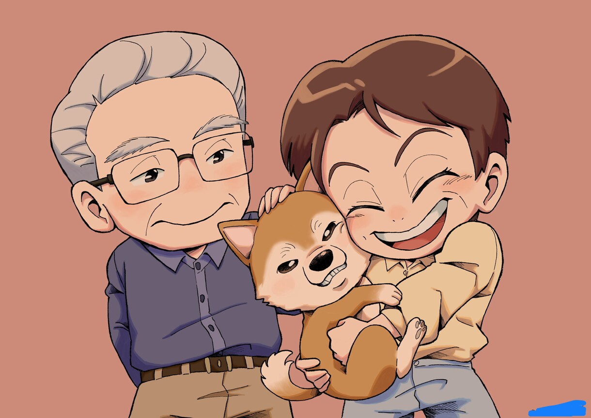 似顔絵、キャラクターイラスト等などを制作します ご家族やお知り合いを可愛いデフォルメキャラに！ イメージ1