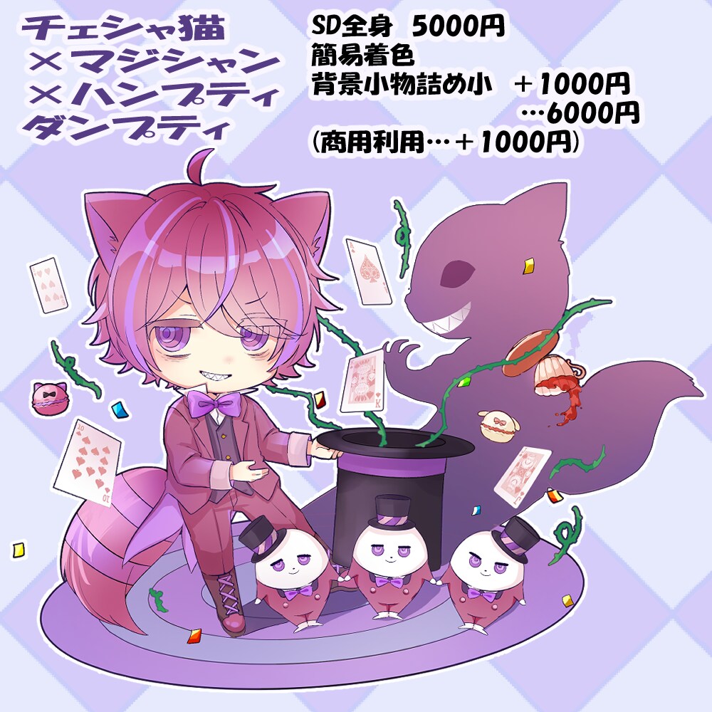 ミニキャライラスト制作します かわいいポップなミニキャライラスト、商用利用も全身もおまかせ イメージ3