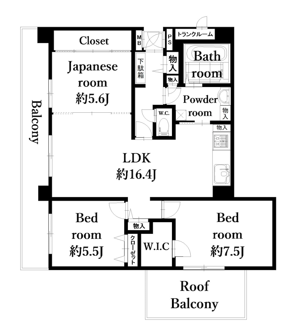 平面図/間取り図(広告用/業者用)に書き起こします 【見やすい】イメージや用途によってデザイン対応します。 イメージ2