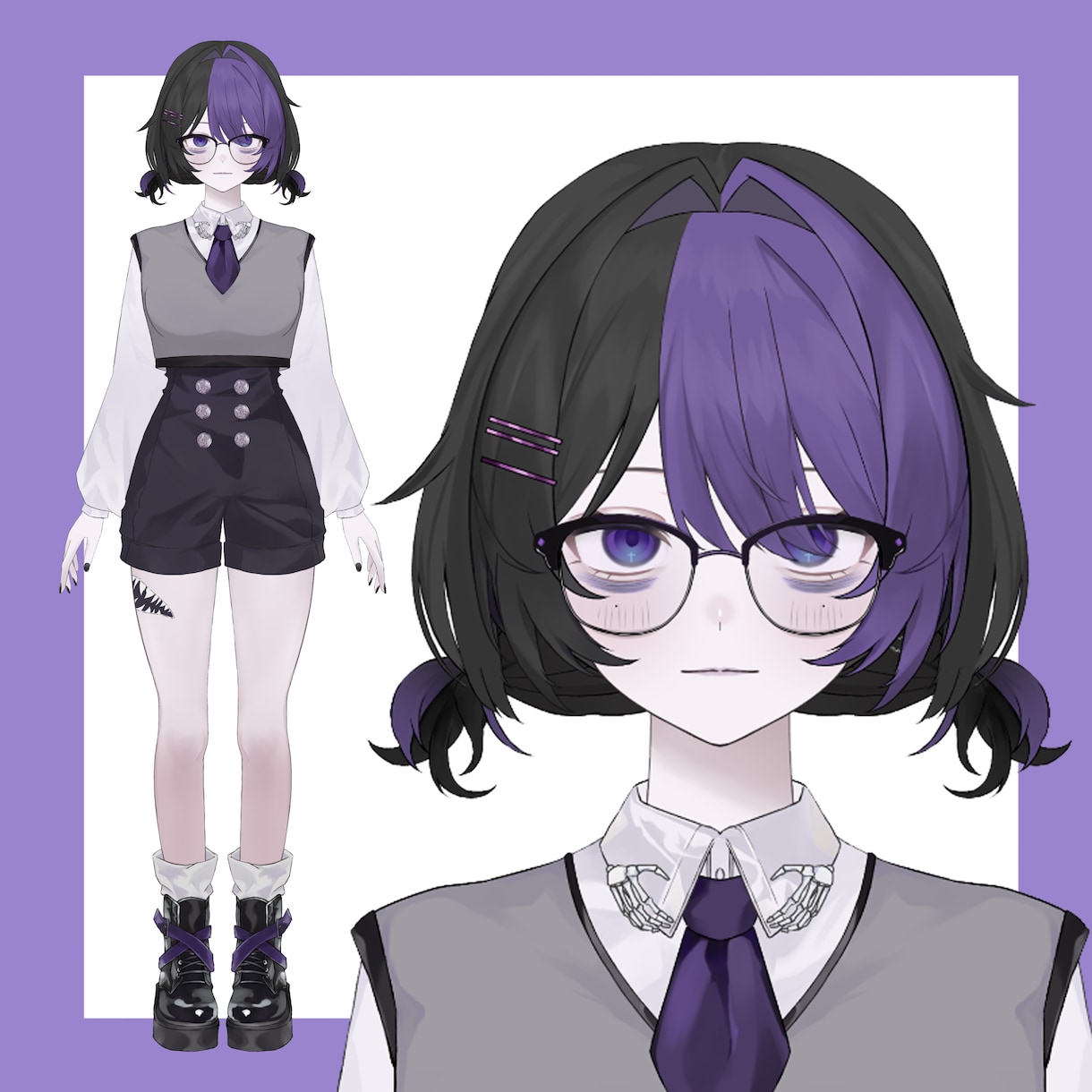 Vtuberモデルを高クオリティで制作します パーツ分けからモデリングまで一括制作できます！ イメージ1