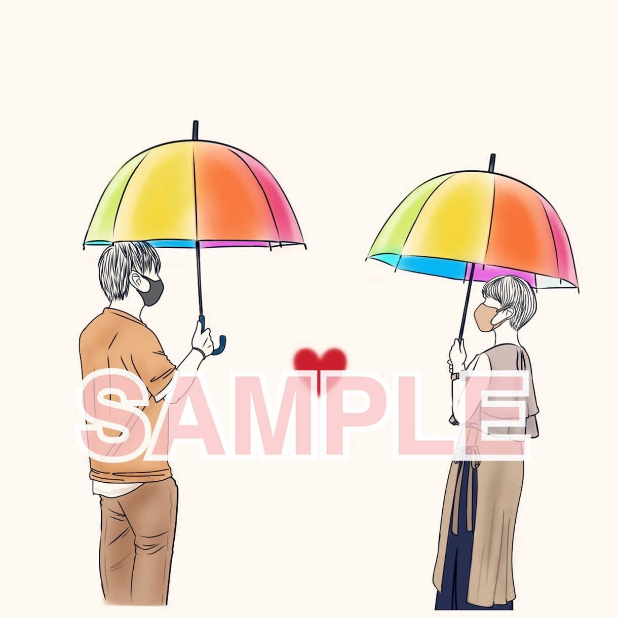 シンプルで可愛い♡おしゃれな韓国風イラストかきます ◎流行りの韓国風線画でみんな目が引く様なアイコンに♡ イメージ8