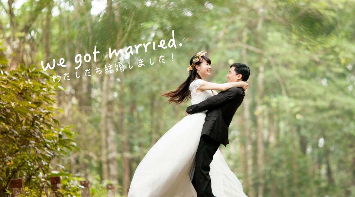 シンプル可愛いオープニングムービーを作成いたします 忙しい新郎新婦様必見！ 写真とコメントを送るだけで簡単作成☆ イメージ5