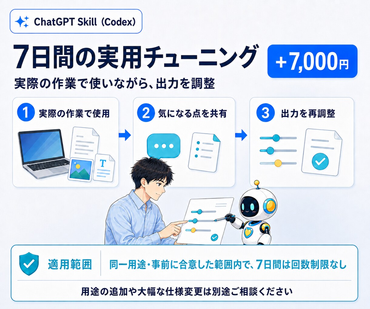 ChatGPT Skill（Codex）を作ります 毎回の説明と修正を減らし、実際に使える状態まで調整 イメージ6
