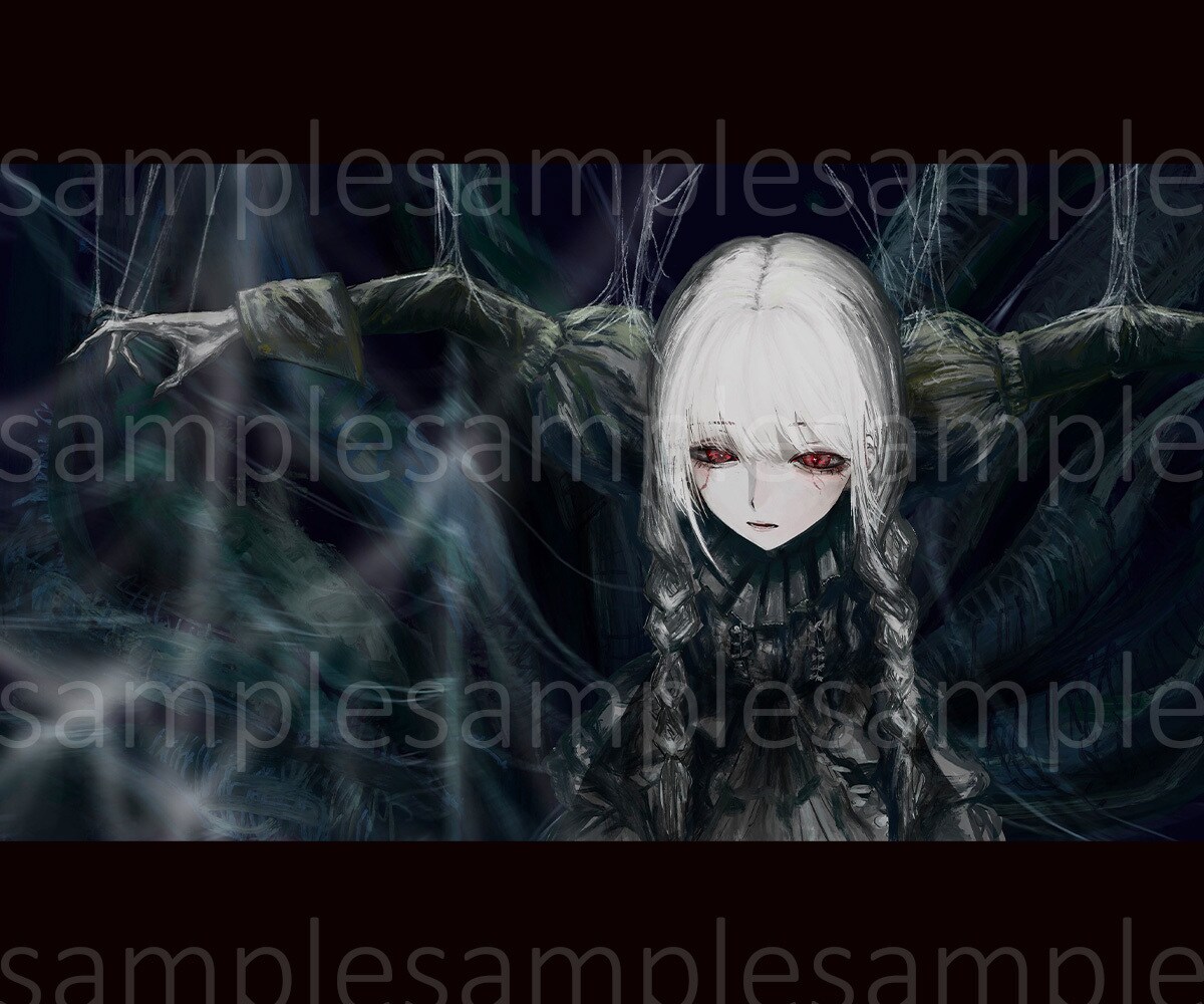 ダーク系MVイラストを描きます オリジナル曲、歌ってみた等のMVイラストをお任せください！ イメージ3