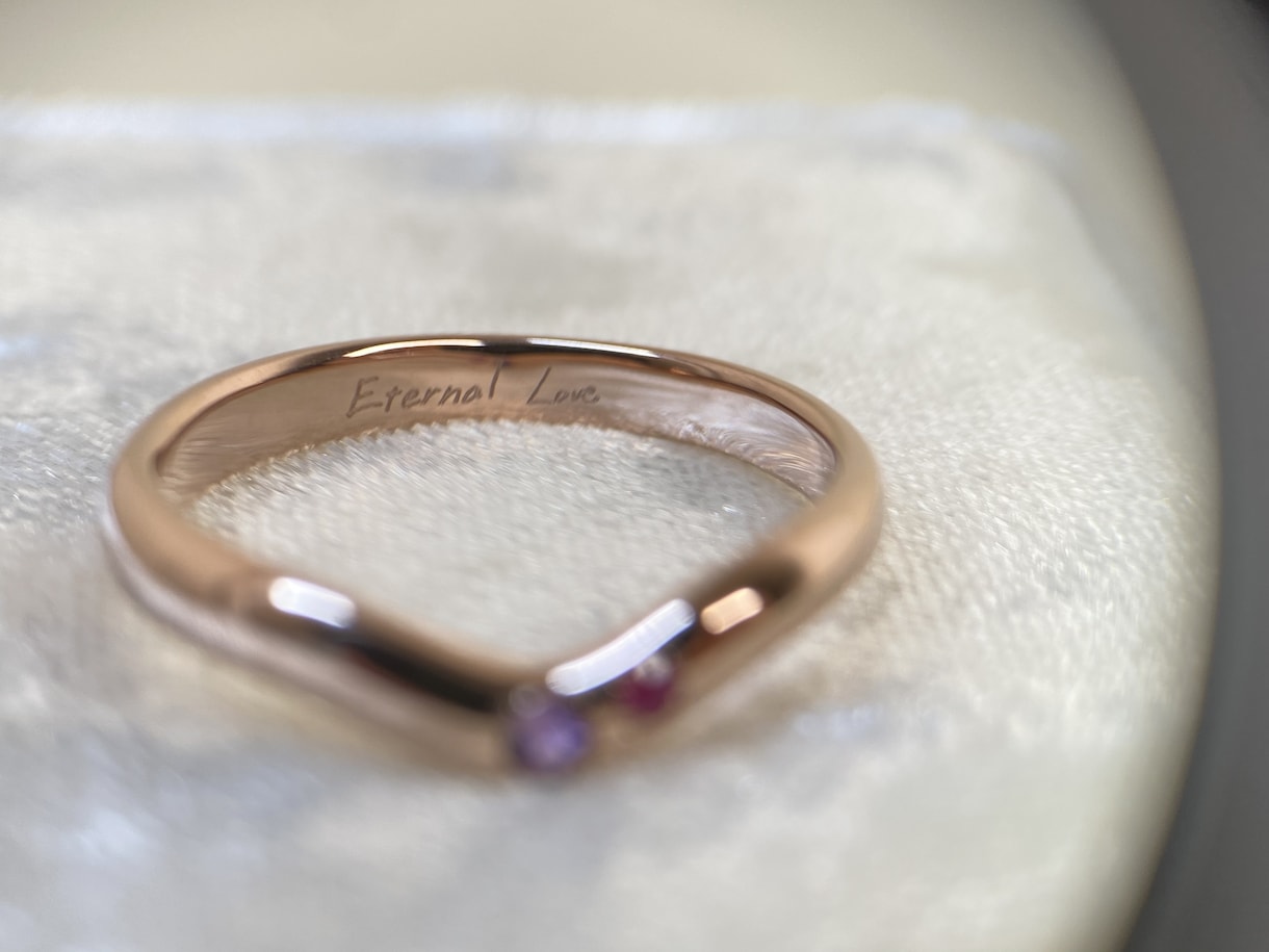 結婚指輪の刻印デザイン描きます 特別な意味を密かに華やかに（刻印もできます） イメージ2