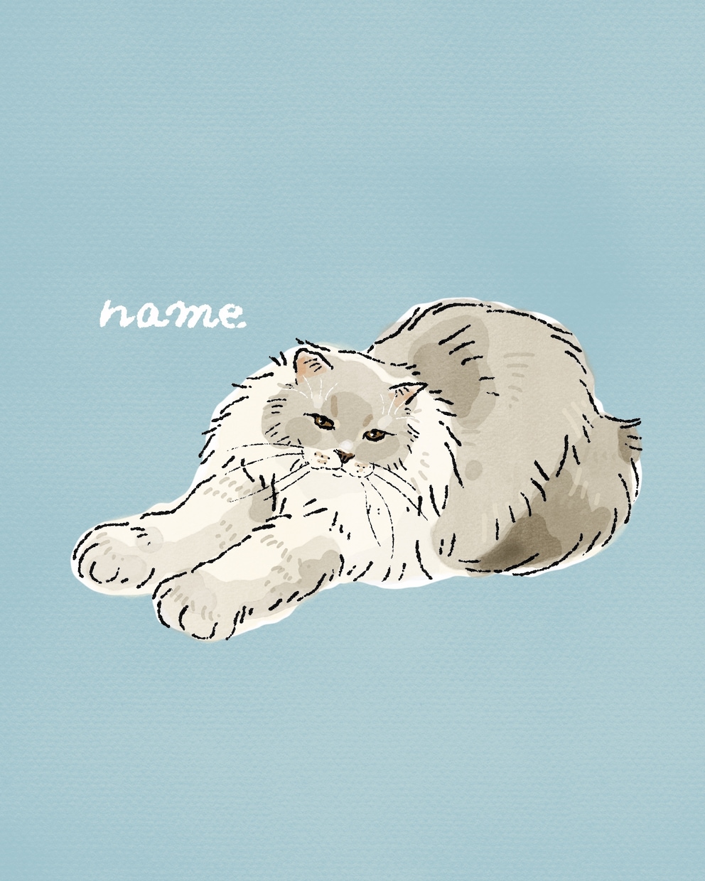 ねこちゃん似顔絵イラストお描きします うちの子グッズや贈り物、アイコンや名刺などに♪ イメージ1