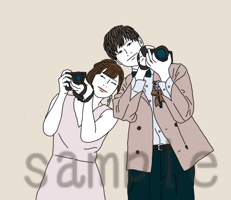 結婚式のペーパーアイテムに使えるイラスト描きます オリジナルイラストで、オリジナルグッズを作ってみませんか？ イメージ6