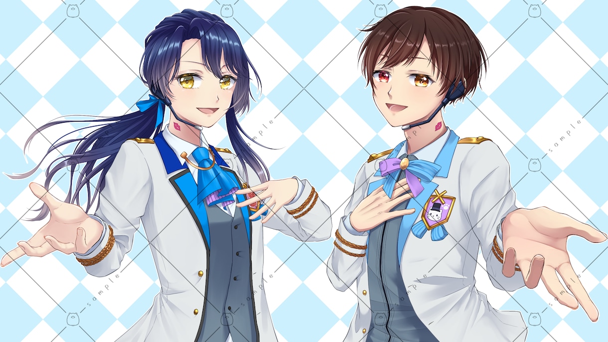 歌ってみたやMV・配信サムネイル&立ち絵描きます ラフの修正無制限！イラストのシルエット無料でお付けします！ イメージ8