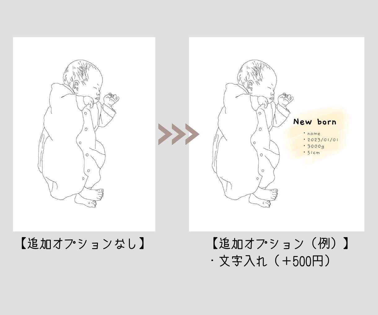 お持ちの画像を線画イラストにします アイコンや結婚式のペーパーアイテム用にも！【3〜5日納品】 イメージ4