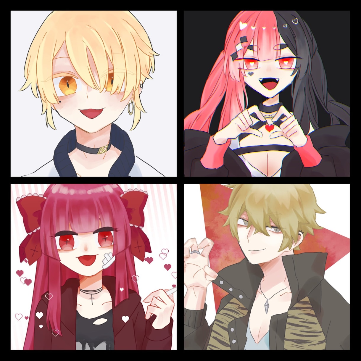 SNS用アイコン・配信・TRPG用立ち絵等描きます キャラデザ・絡み絵なども描けます！ イメージ1