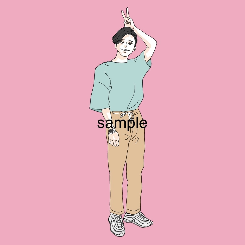 商用OK◎フルカラー 全身イラストをお描きします お洒落でシンプルなSNSアイコン/待ち受け/挿絵etc イメージ4