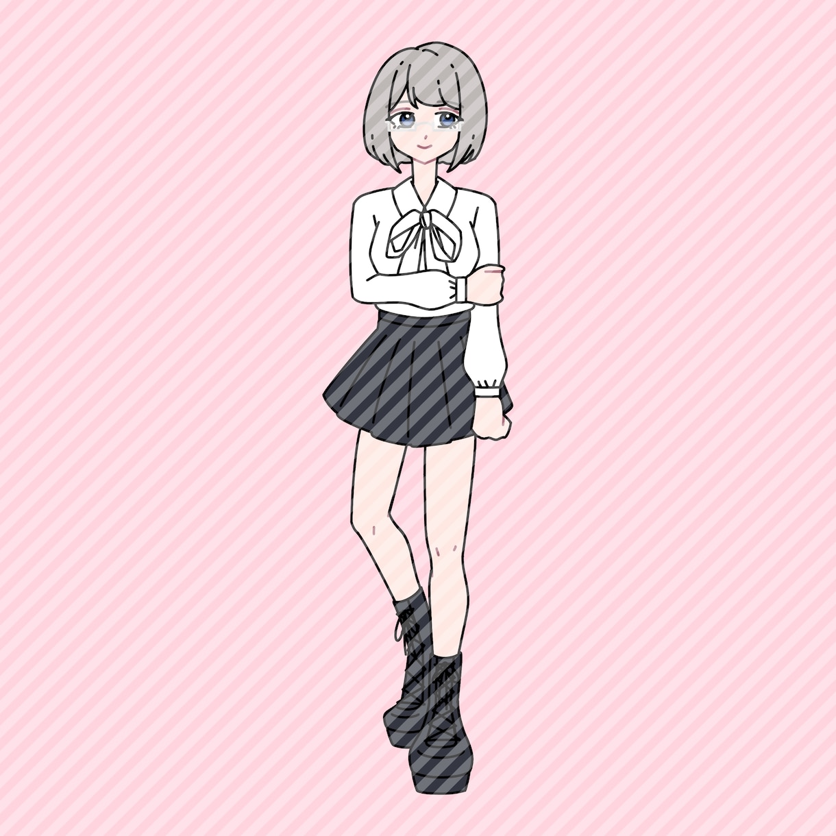 シンプルポップで可愛い人物イラスト描きます SNSアイコン、プレゼントにおすすめ イメージ2