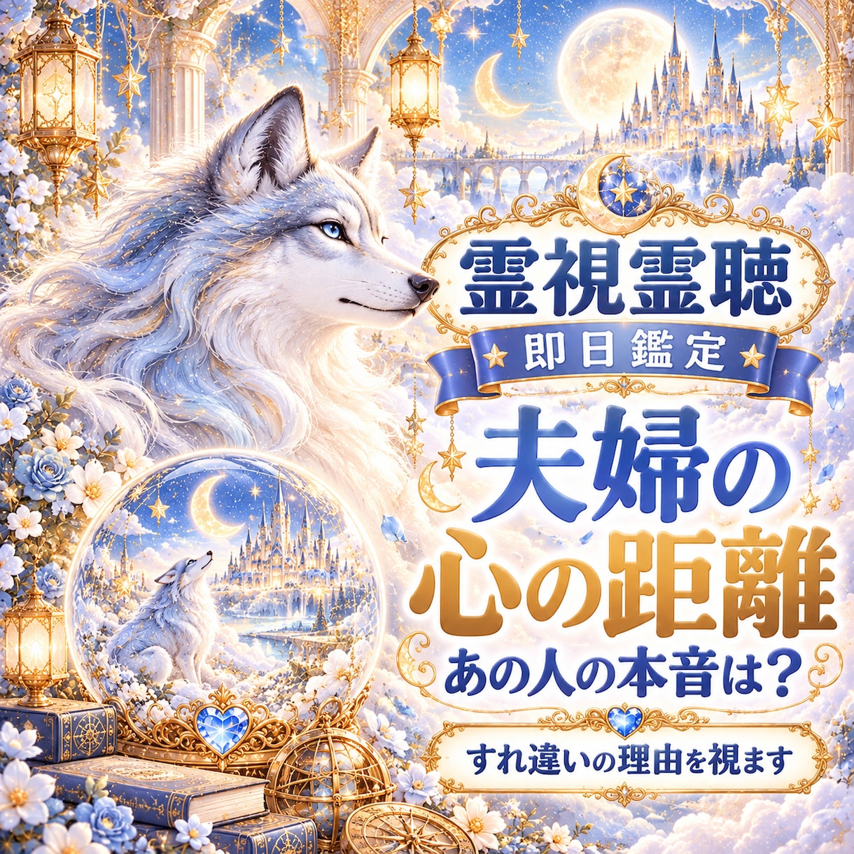霊視霊聴で夫婦関係のすれ違いと相手の本音を視ます 即日鑑定｜霊視霊聴夫婦のすれ違いや心の距離相手の言えない本音 イメージ1