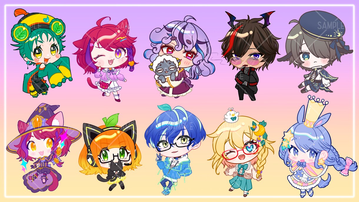 あなたのキャラクター魅力的にお描きします 活動者様向け！１からのキャラデザもお受けします！ イメージ3