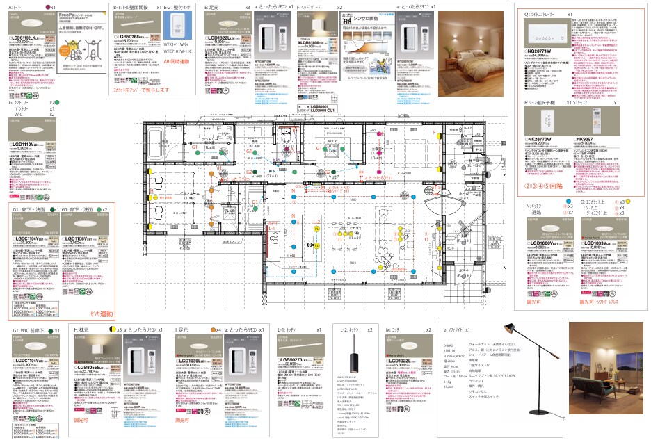 住まいの空間提案　全体像をまとめてご提案します 完成形を叶える家具配置・照明・内装　インテリアのベースを決定 イメージ9