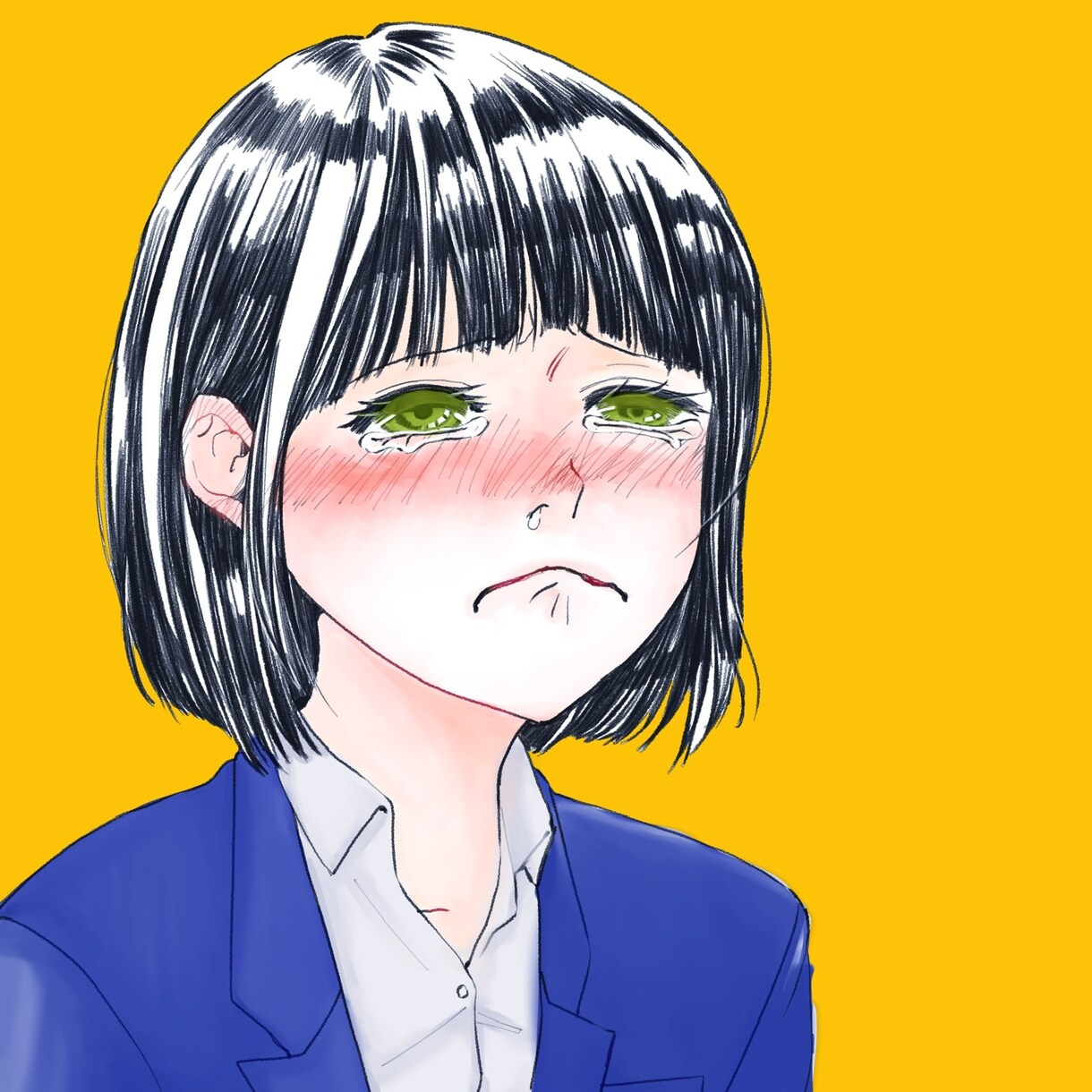 SNS用アイコン・ヘッダーお描きします かっこいい・泣き顔のイラストが欲しい方に！ イメージ8
