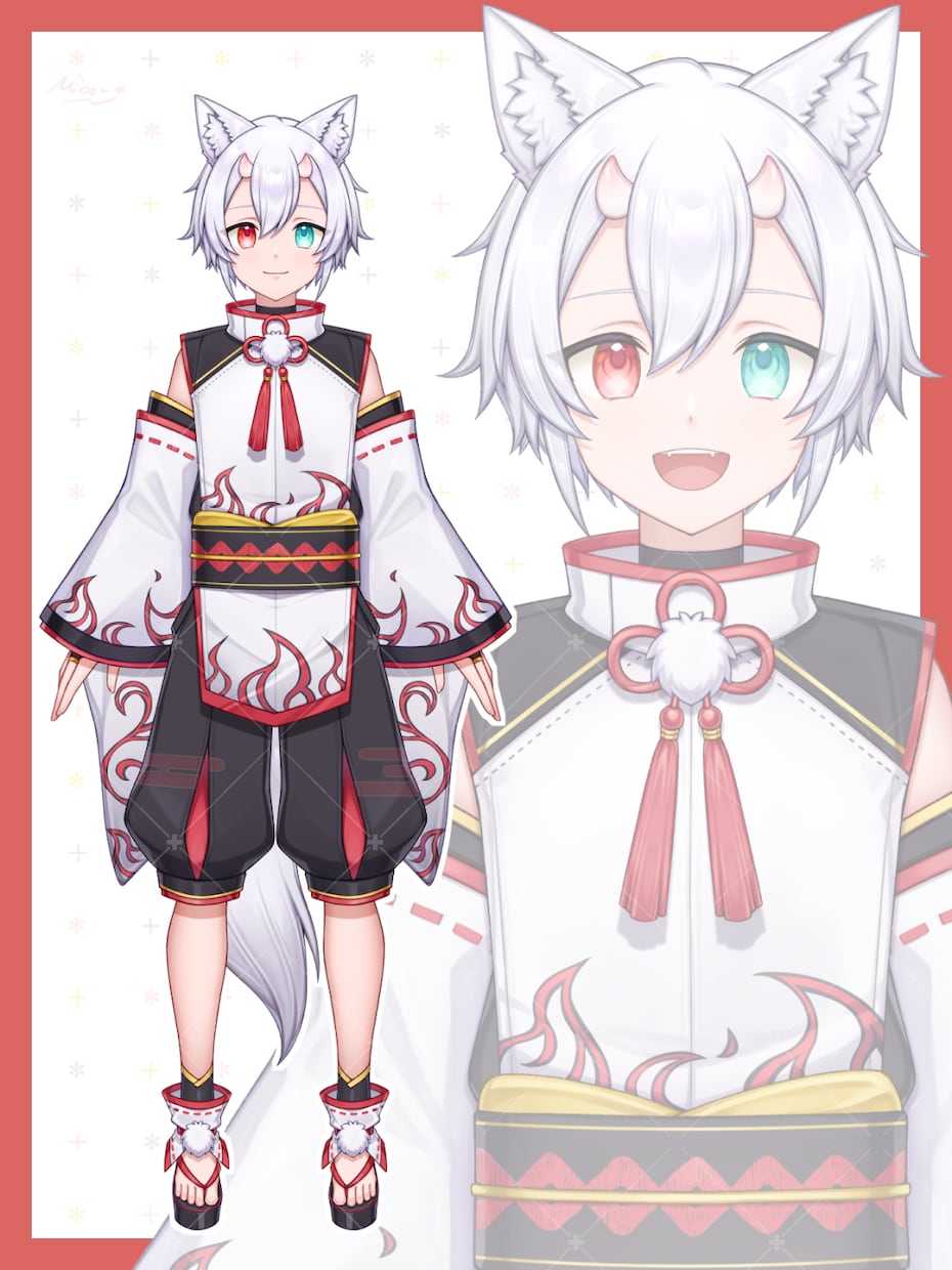 VTuber用Live2Dイラストを制作します キャラデザや三面図、表情差分も承ります！ イメージ10