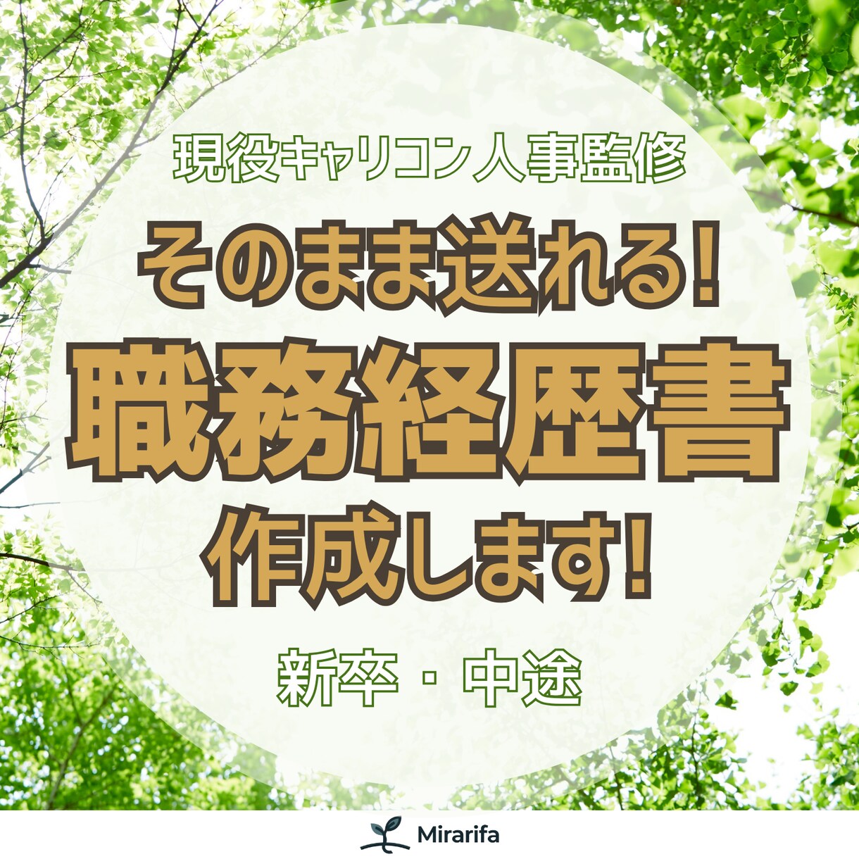 そのまま送れる！職務経歴書を作成しますます 現役キャリコン人事監修。そのまま使えるをモットーに作成！ イメージ1