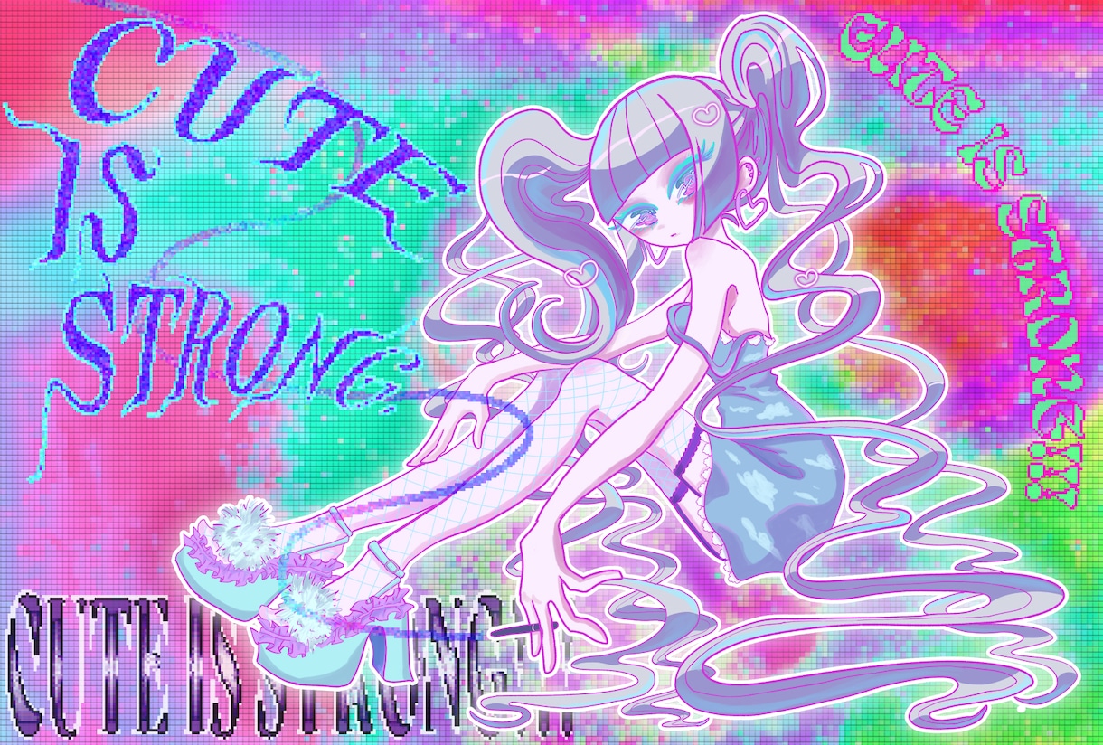 個性的なポップで可愛いイラストを描きます アイドル,コンカフェ,Vtuber,キャラデザ等 イメージ10