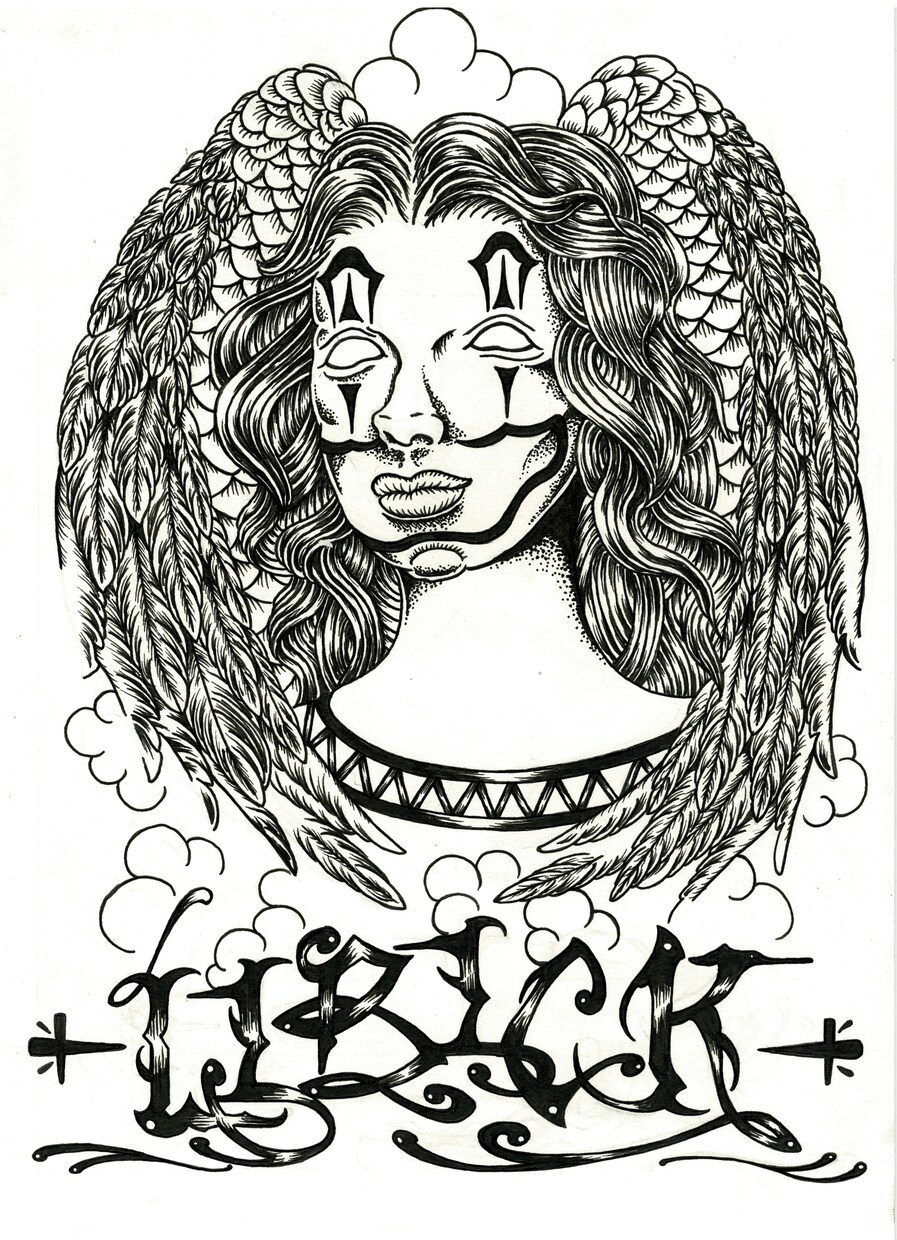 手描きでTシャツなどのアパレルのデザインを描きます プロの画家が手描きでTシャツなどのデザインを描きます。 イメージ7