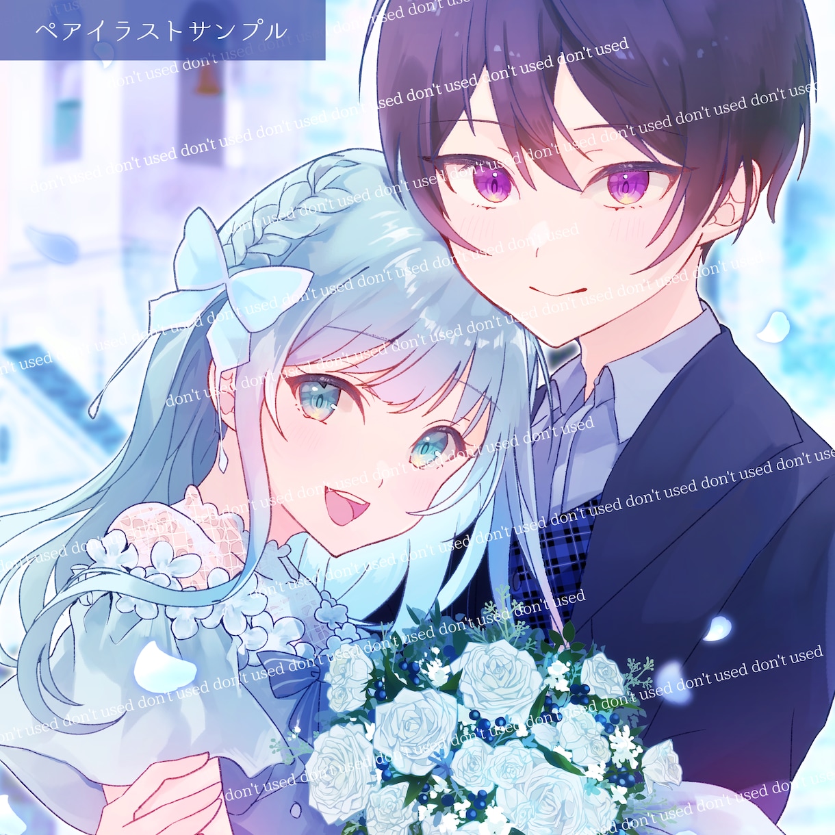 水彩画風✿優しい雰囲気のSNSアイコン作成します 『あたたかさ』と『キラキラ』を合わせ持ったイラストを描きます イメージ6