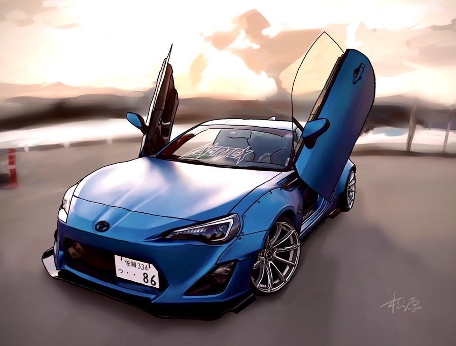あなたの愛車、イラストにします 写真を元に、あなたのお車をデジタルでイラストを描きます！！ イメージ4