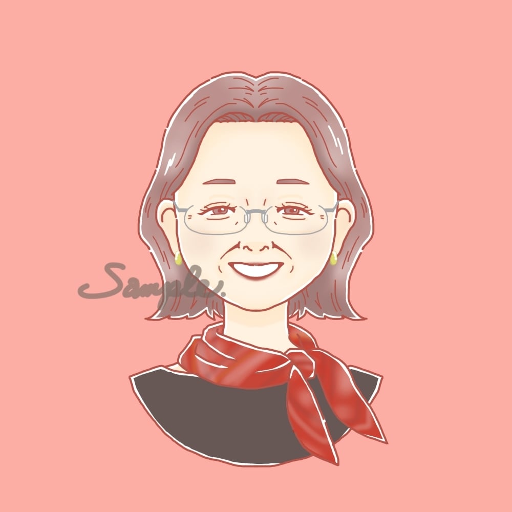 ほどよいおしゃれ感の似顔絵やSNSアイコン描きます シンプルすぎず甘すぎない、ほどよいおしゃれ感のイラストです イメージ9