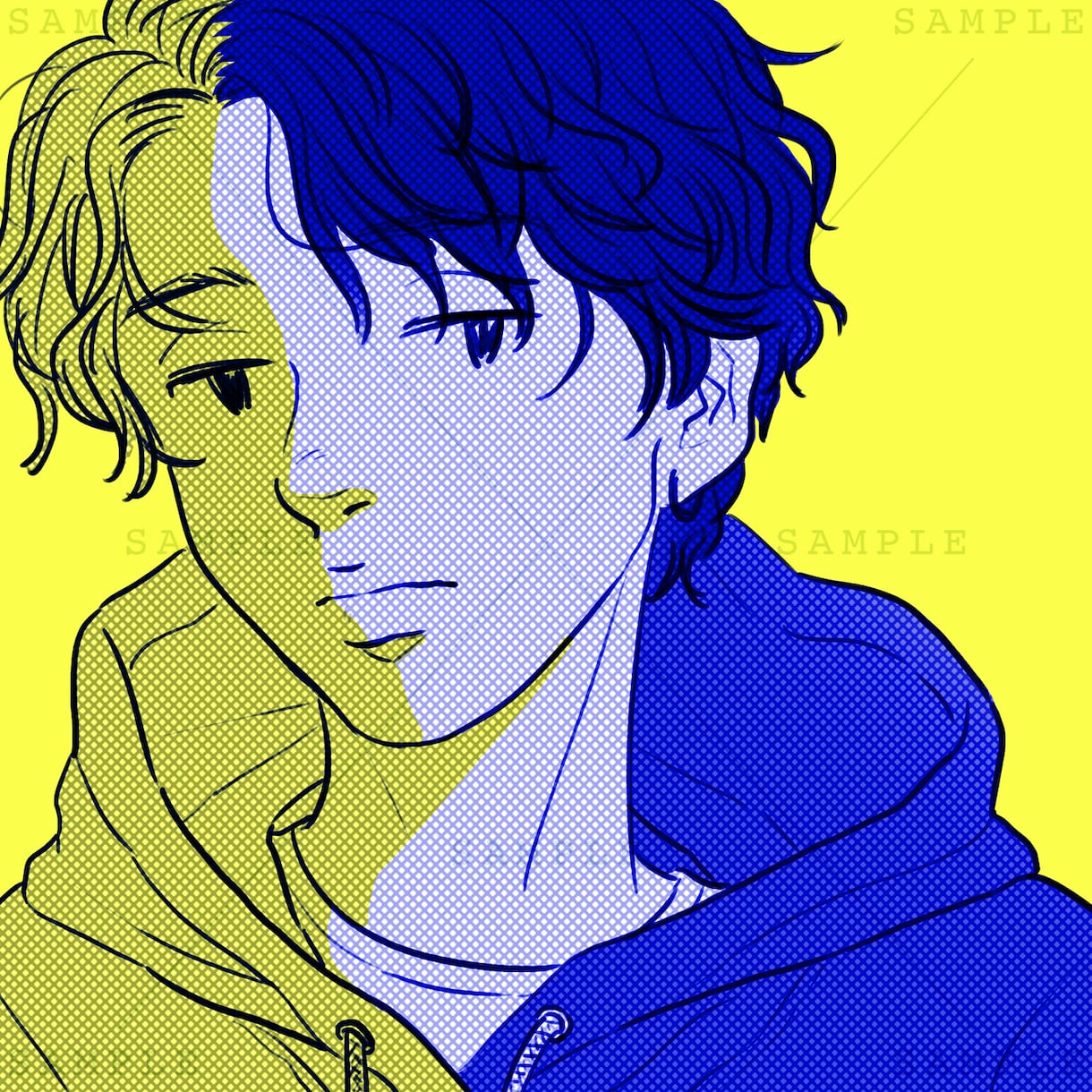 アンニュイ×クールな人物イラストを描きます アイコン・似顔絵・表紙用等お気軽にご相談ください＾＾ イメージ7