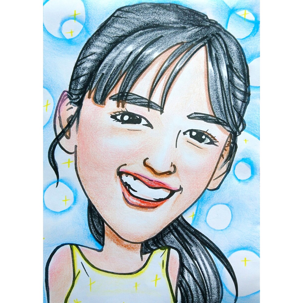 お写真から！かわいい似顔絵かきます メッセージと共にもらって喜ばれる似顔絵を贈りませんか イメージ5