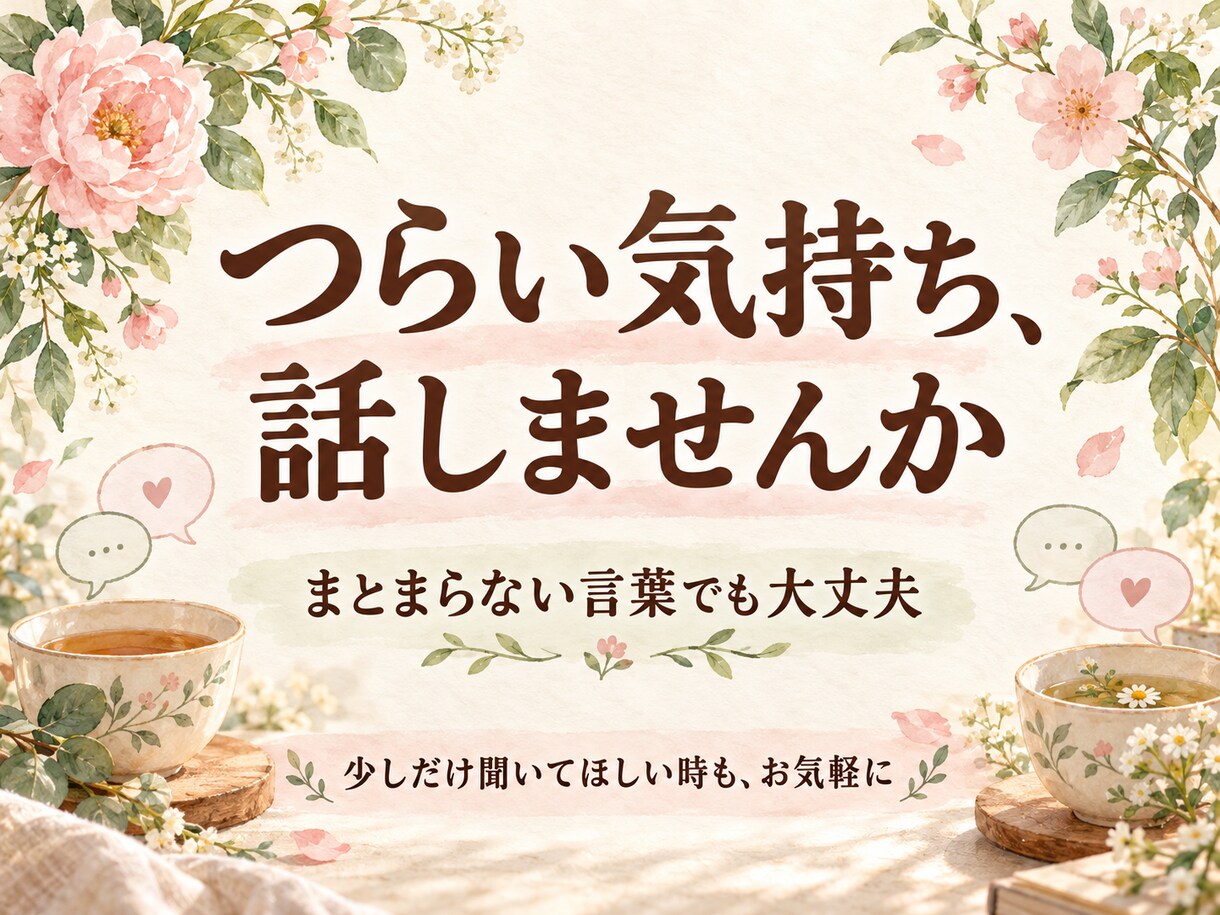 子育てに疲れたお母さんの愚痴や弱音をお聴きします 発達障害の子育て・家族に言えない本音も。短時間OK イメージ4
