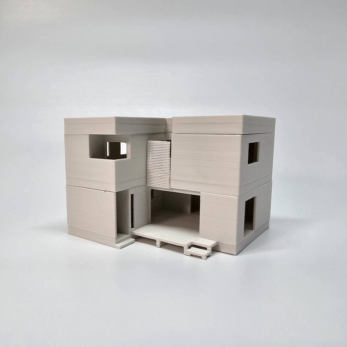 ３Dプリンターにて1/100住宅モデルを制作します 住宅の新築・設計時の打合せ、新築祝いなどの贈答品などに イメージ1