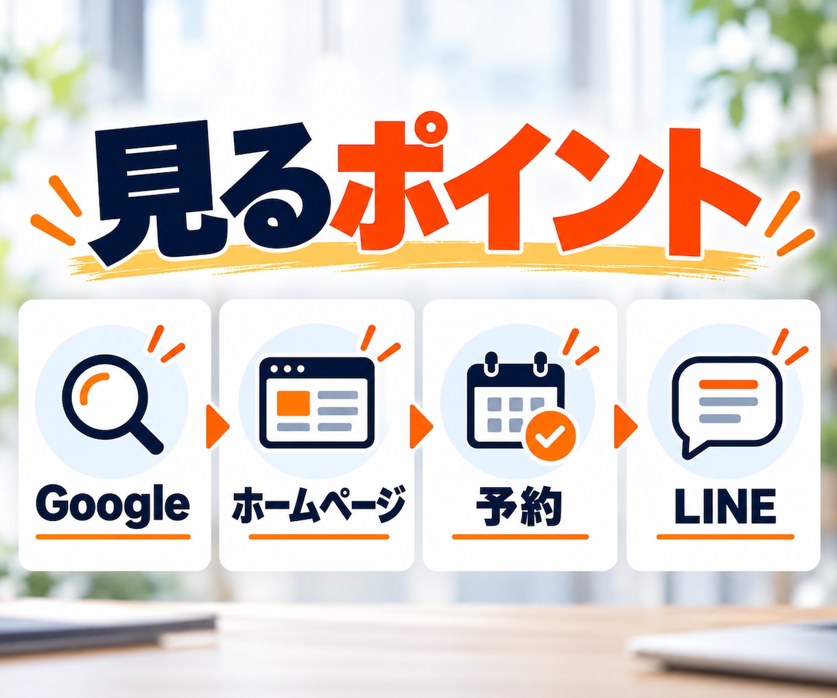 お店のGoogle・HP・LINE導線を診断します お客様がどこで止まっているかを1枚の図にします イメージ2