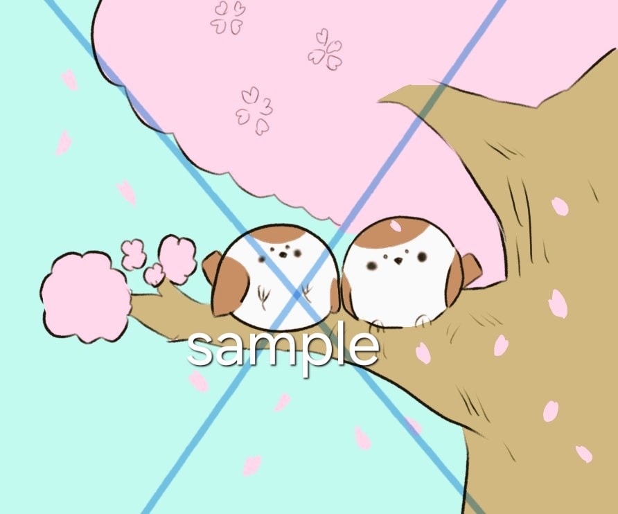 シンプルで可愛い！モノクロイラスト描きます 季節に合わせたイラストを描きます イメージ2