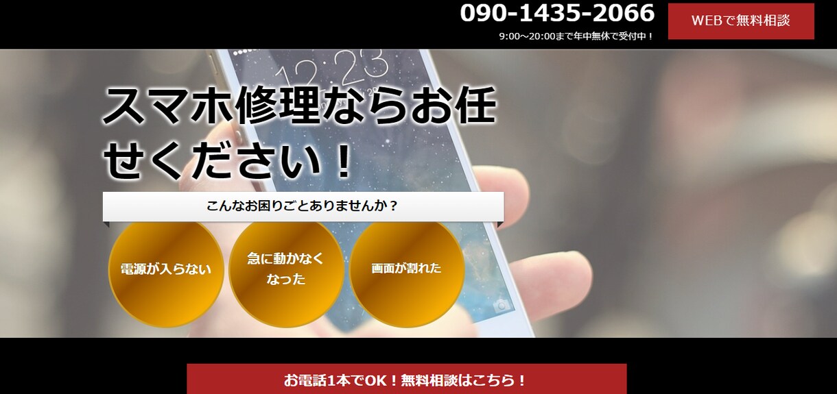 低価格で見やすくお洒落なLP制作をいたします ペライチを使用したLP作成・文章の作成も可能！ イメージ9