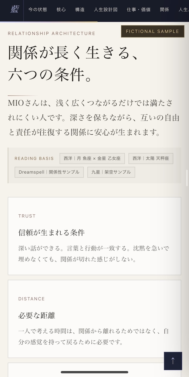 本質・才能・人生の流れを読み解きます 仕事・人間関係・判断基準までまとめたWeb鑑定書 イメージ6