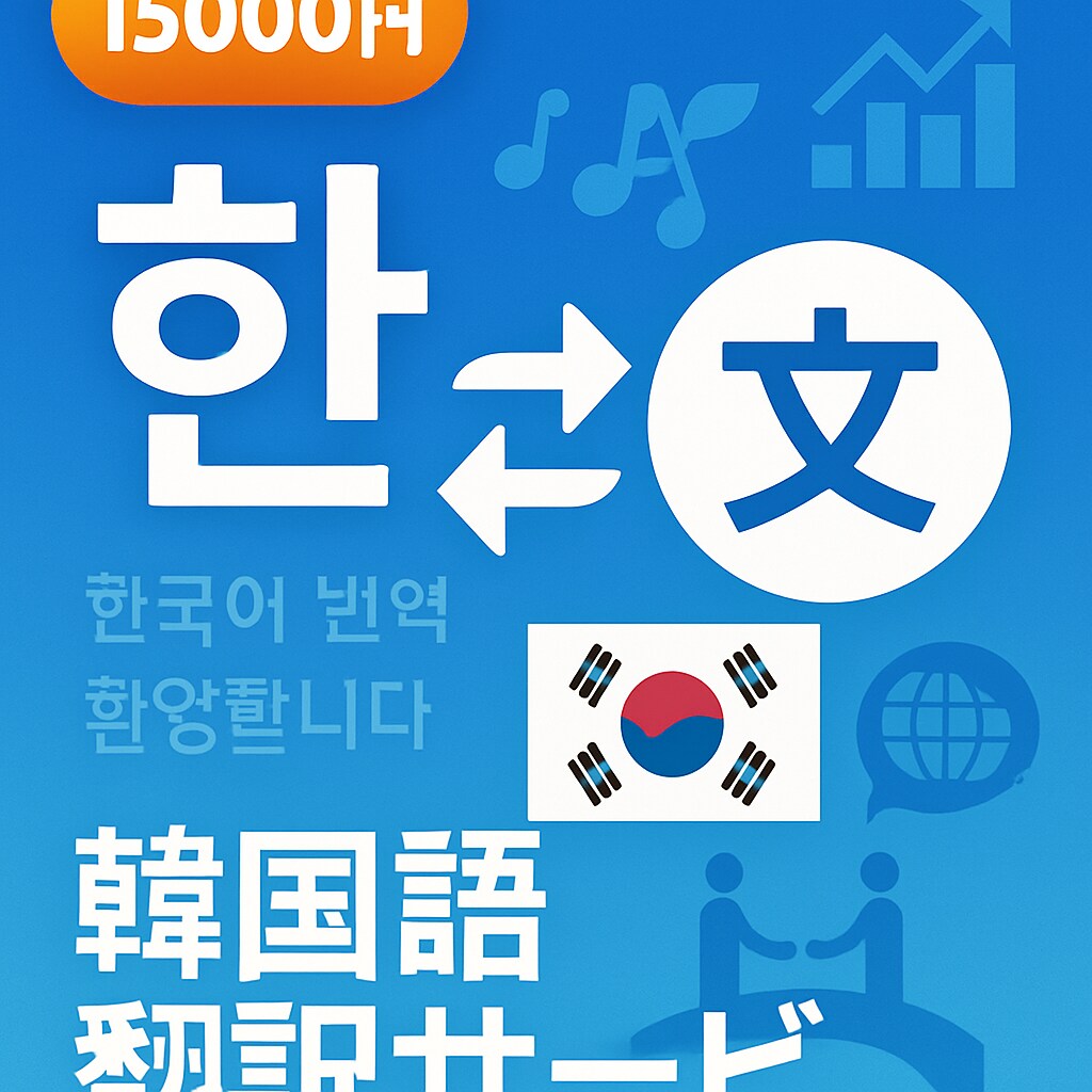 ビジネス韓国語翻訳をします 韓国市場進出に最適な翻訳サービス イメージ1