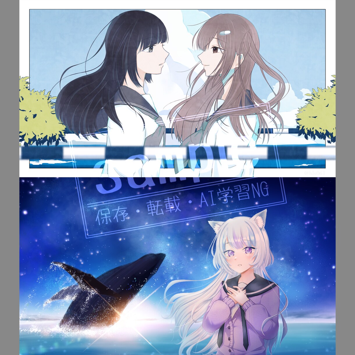 歌ってみたサムネイル描きます せっかくなら自キャラのサムネイルで歌ってみませんか？ イメージ6