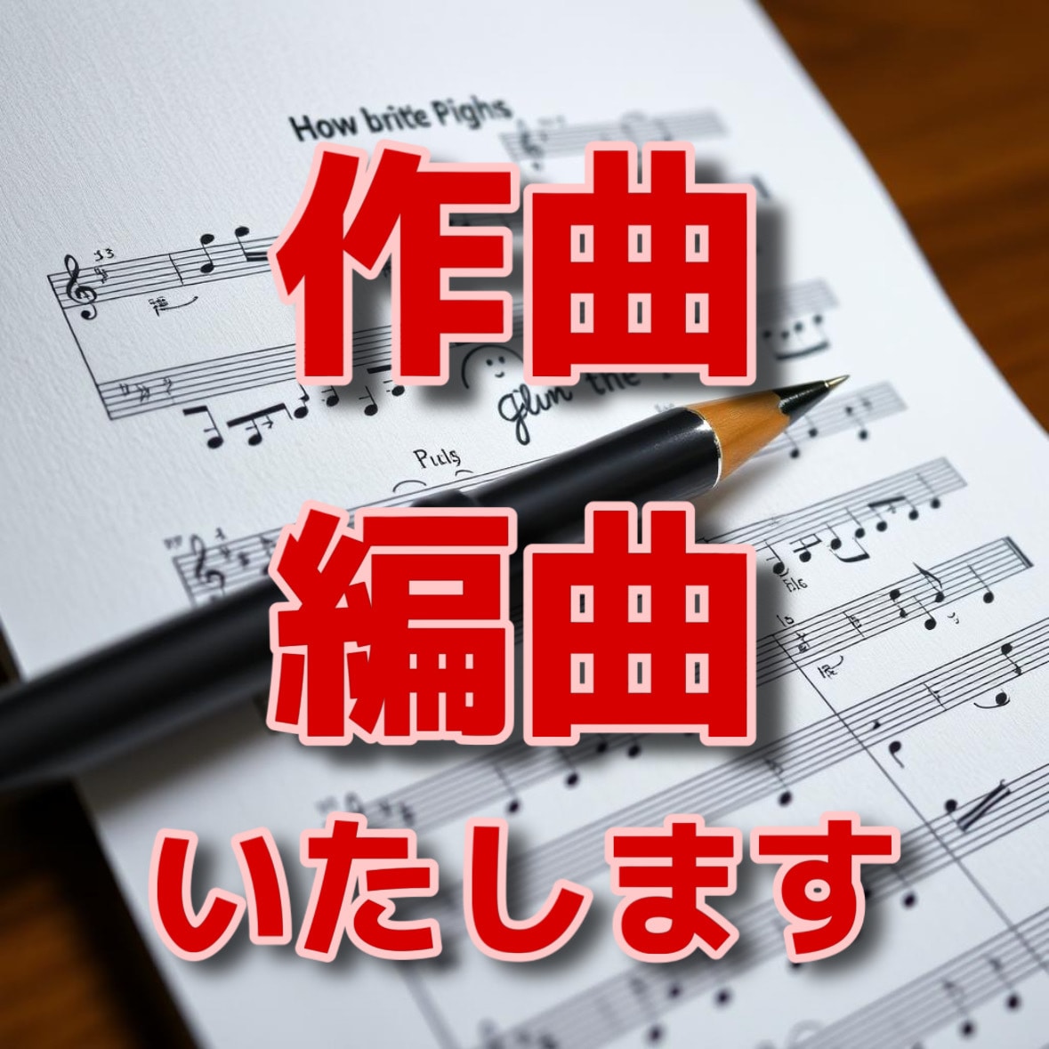 作曲編曲いたします 仕上がりは楽譜と参考音源を提供いたします イメージ1