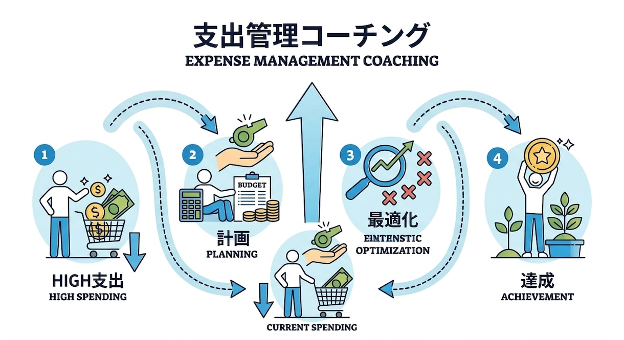 支出管理コーチングを行います お金の悩みを軽減し、新たな目標に挑戦するのをサポート イメージ1