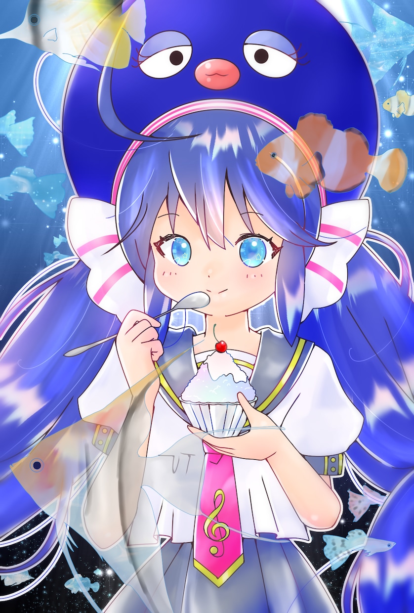 フライヤーやジャケットイラストなど制作いたします ゆるふわ、ポップで綺麗な色使いが得意です。 イメージ2